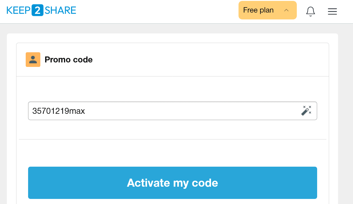 Use Coupon Codes Keep2Share k2s